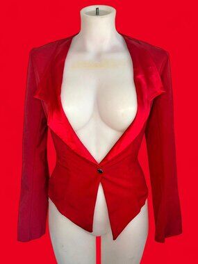 Red Art Stone corset ring-leader circus style jacket